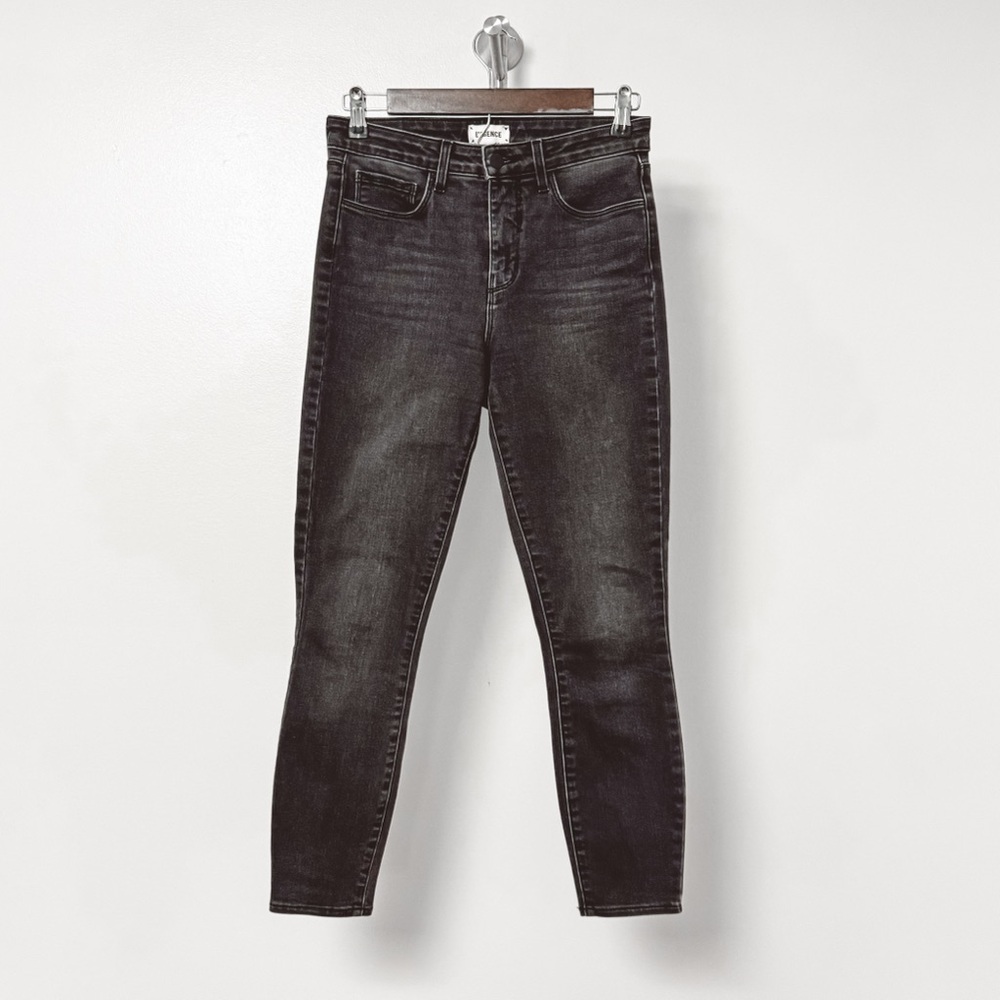 L'agence‎ Margot High Rise Cropped Skinny Jean Dark Graphite 26